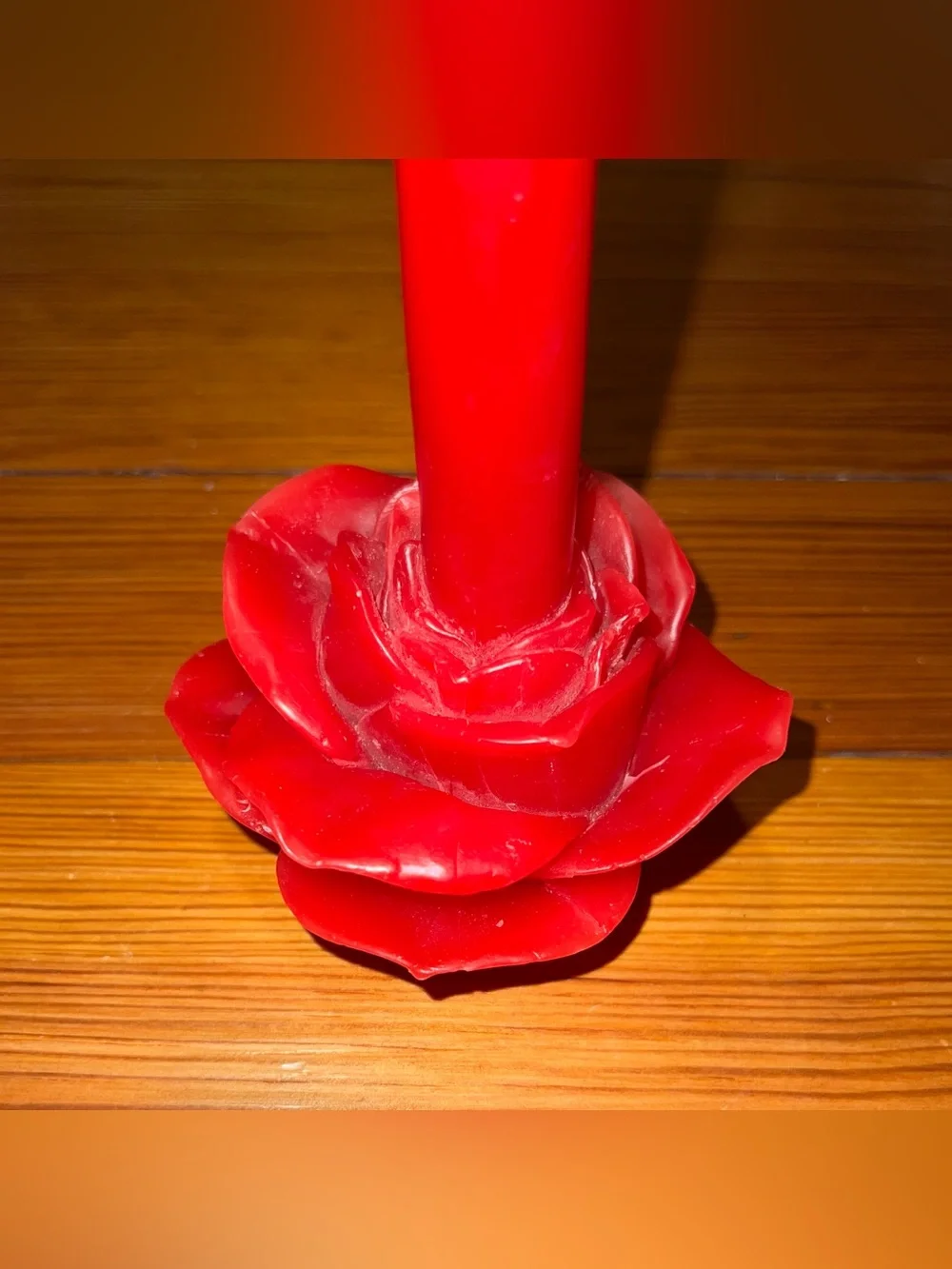 ANTHROPOLOGIE Rose Shaped Taper Candle